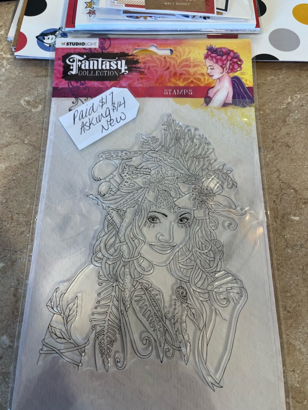 Studio Light Fantasy Collection Fairy and Floral Clear Stamp